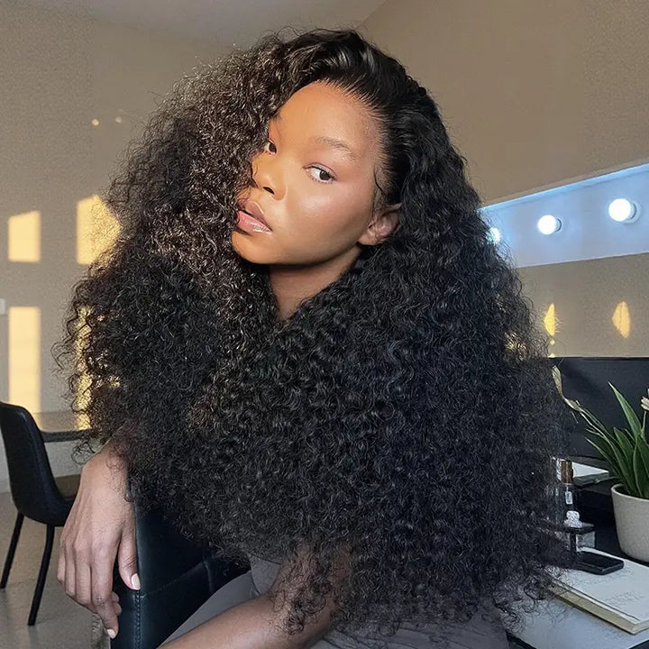 13×6 Glueless Burmese Curly Lace Wig – Pre-Cut Lace, Beginner Friendly