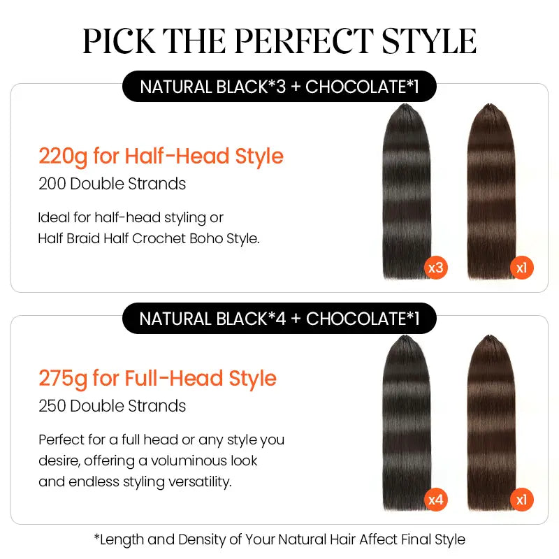Trendy Colored Silky Straight Feather Crochet Human Hair Extensions