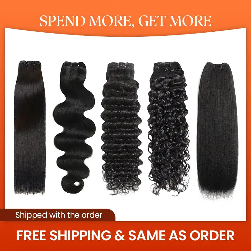 Double Drawn Human Hair Bundle