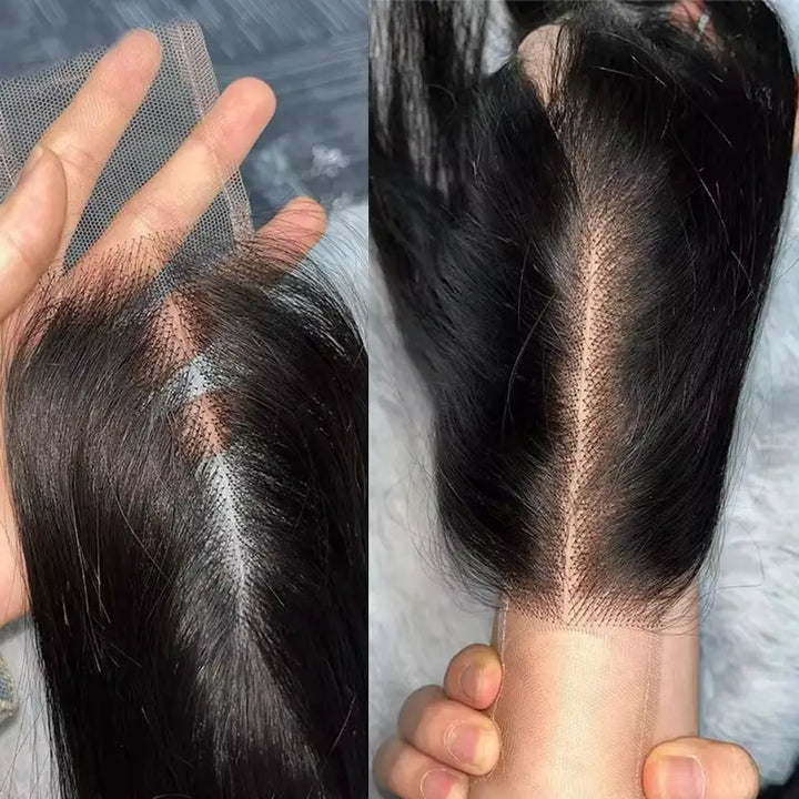 Cierre de encaje 2x6 para cabello liso 