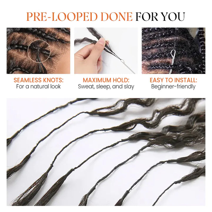 Colored Deep Curly Feather Crochet Human Hair Extensions