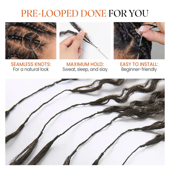 [4 Bundles] Colored Deep Curly Feather Crochet Human Hair Extensions