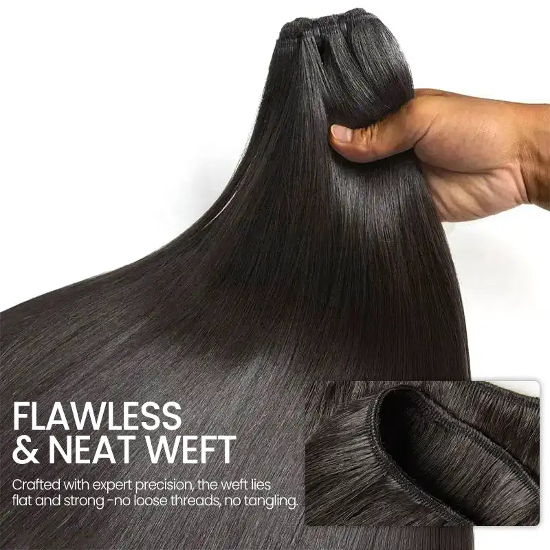 Double Drawn Human Hair Bundle