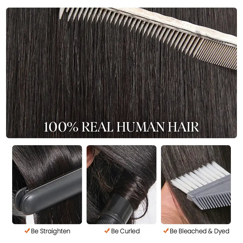 Trendy Colored Silky Straight Feather Crochet Human Hair Extensions