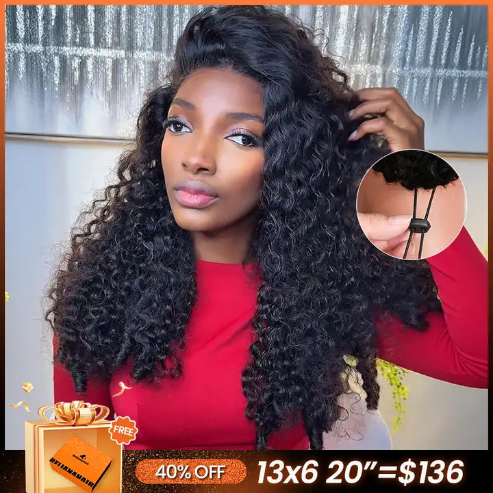 13×6 Glueless Burmese Curly Lace Wig – Pre-Cut Lace, Beginner Friendly, 200% Density