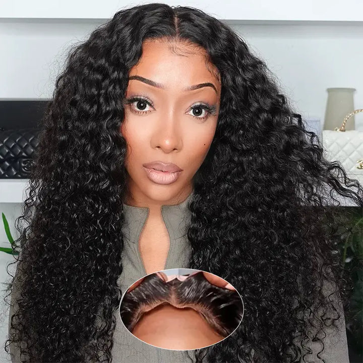 4x4 Jerry Curly Human Hair Wig Wear & Go Glueless Pre-Cut Lace