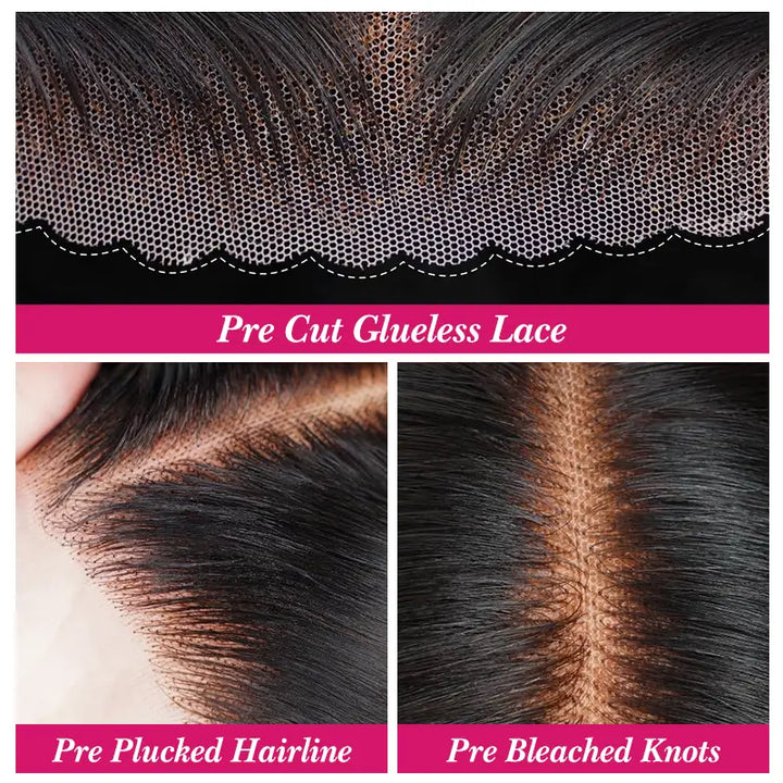 4x4 Jerry Curly Human Hair Wig Wear & Go Glueless Pre-Cut Lace