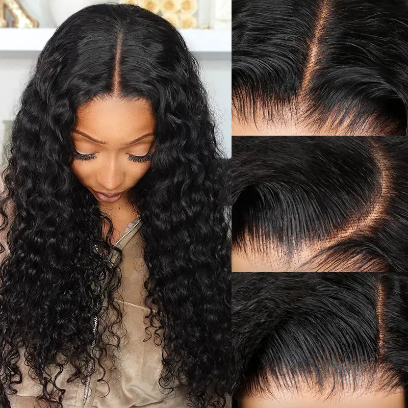 4x4 Jerry Curly Human Hair Wig Wear & Go Glueless Pre-Cut Lace