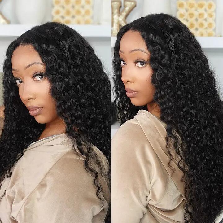 4x4 Jerry Curly Human Hair Wig Wear & Go Glueless Pre-Cut Lace
