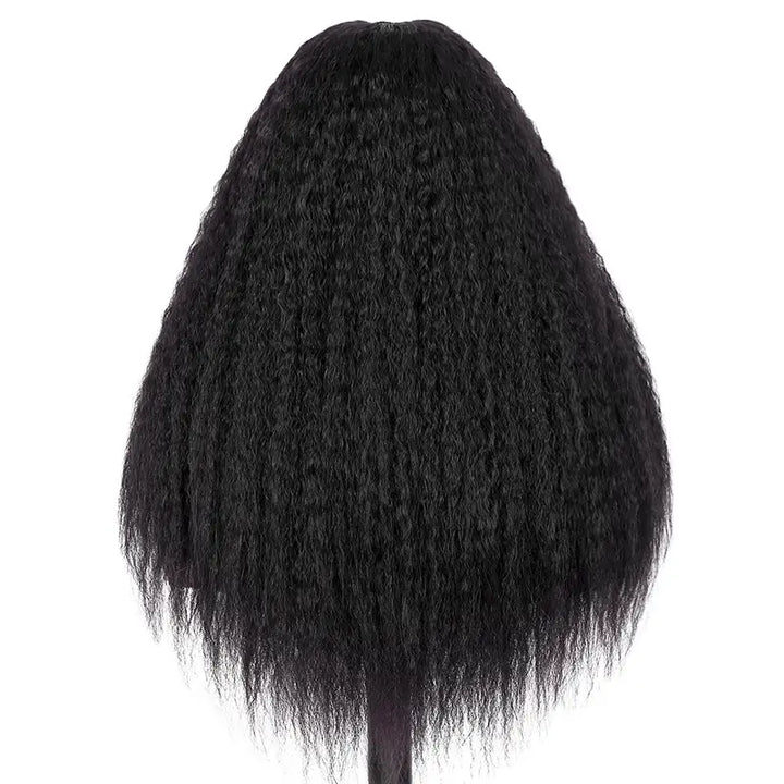 4x4 Kinky Straight Wear & Go Wig Glueless Human Hair Pre-Cut