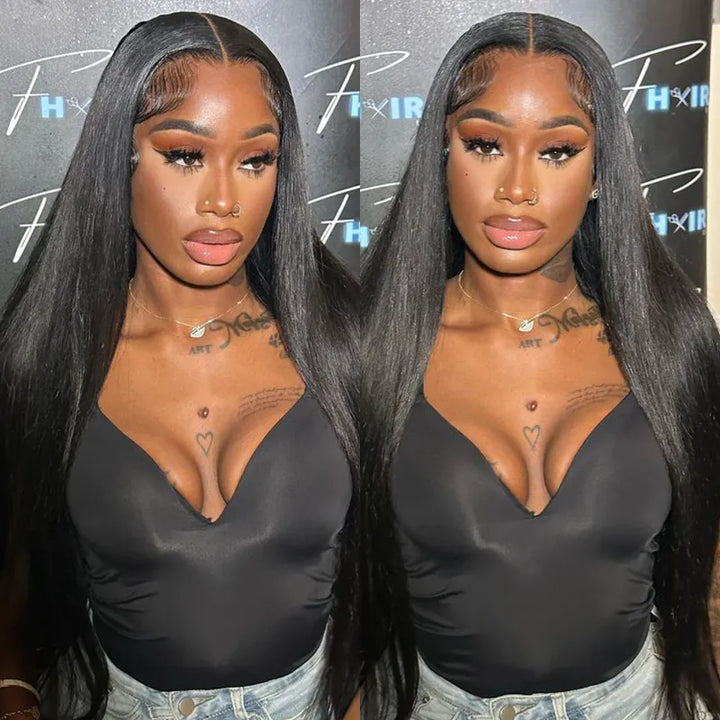 4x4 Transparent lace Closure Silky Straight Human Hair