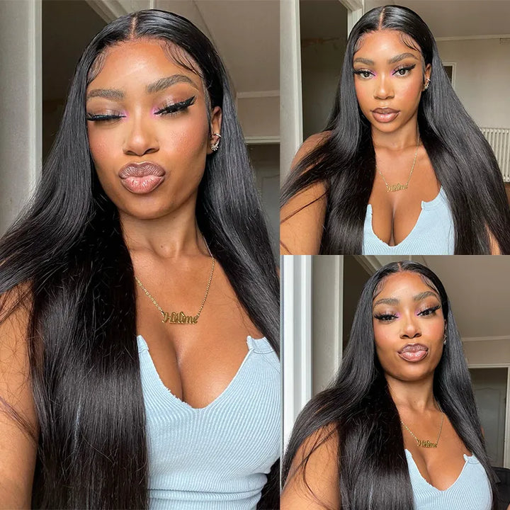 4x4 Transparent lace Closure Silky Straight Human Hair