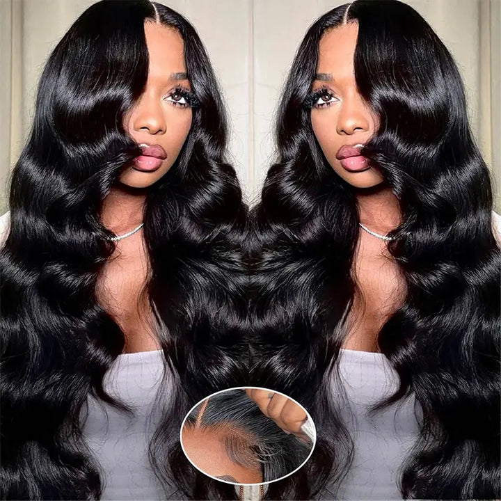 4x4 Wear & Go Body Wave Lace Wig Human Hair Glueless Pre-Cut