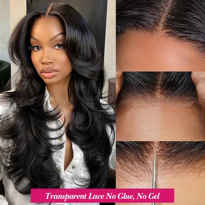 4x4 Wear & Go Body Wave Lace Wig Human Hair Glueless Pre-Cut
