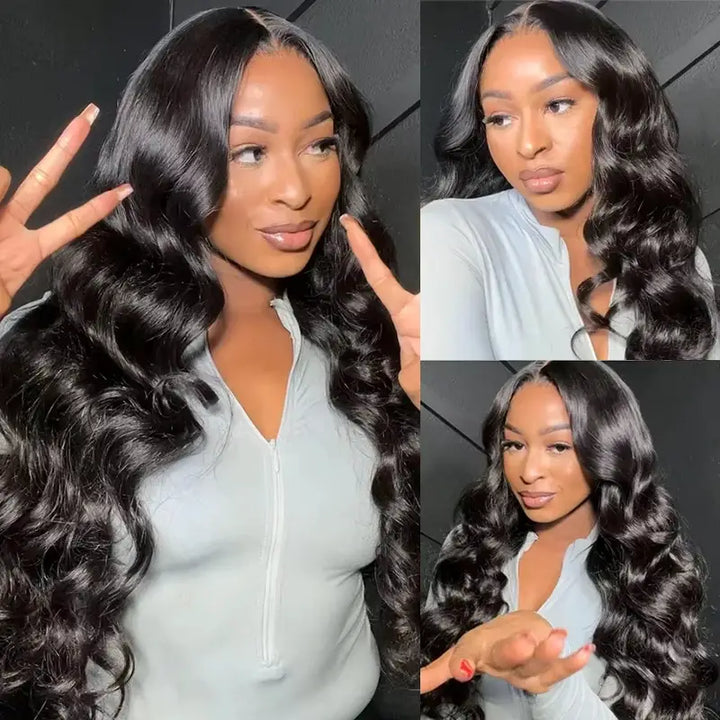 4x4 Wear & Go Body Wave Lace Wig Human Hair Glueless Pre-Cut