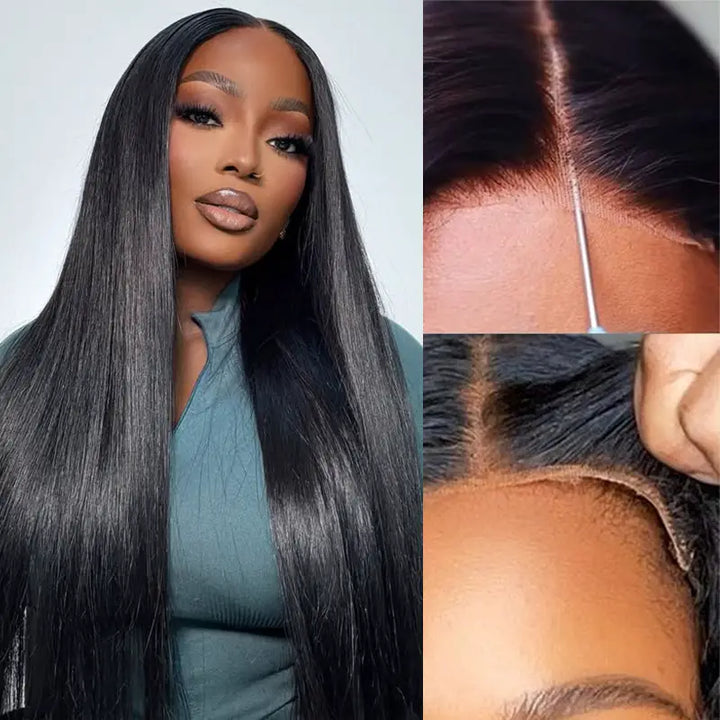 4x4 Wear & Go Glueless Straight Lace Wig – Human Hair | Pre-Cut Lace, Beginner Friendly