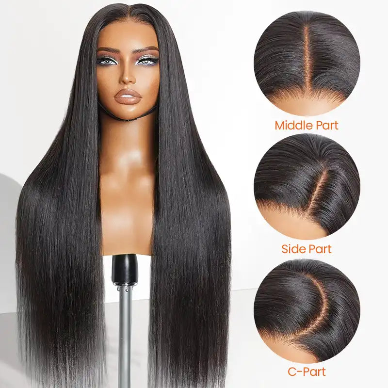 4x4 Wear & Go Glueless Straight Lace Wig – Human Hair | Pre-Cut Lace, Beginner Friendly