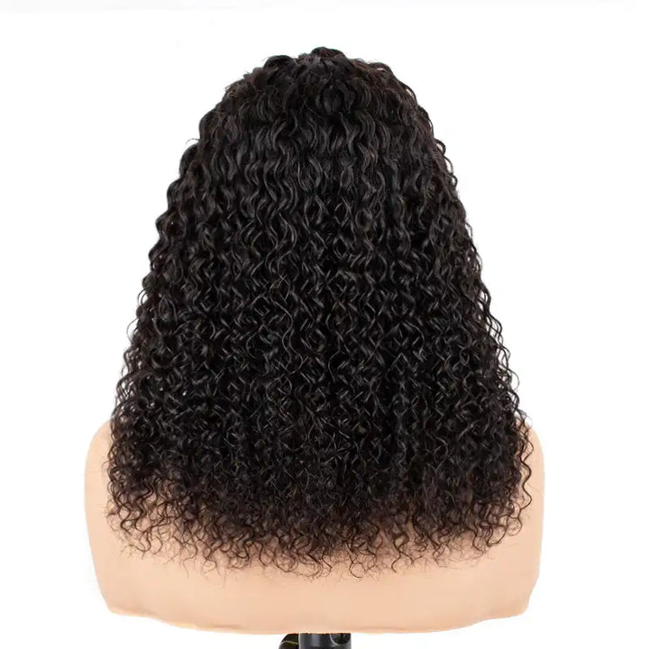 Wear & Go Side-Braided Jerry Curly 13x4 HD Lace Frontal Glueless Human Hair Wig with Baby Hair