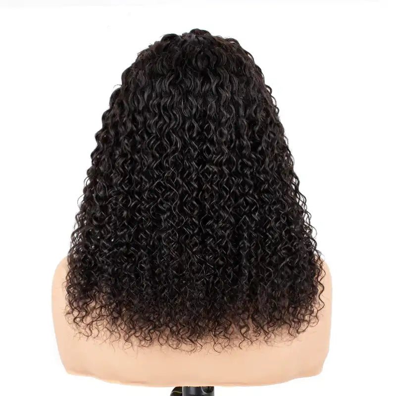 13x4 Glueless Pre-Braided Curly Human Hair Wig – Heart & Side Cornrow Styles