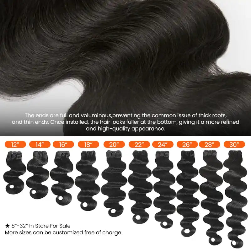 Double Drawn Human Hair Bundle