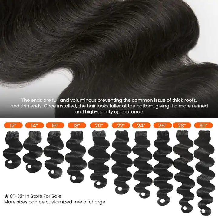 Double Drawn Human Hair Bundle