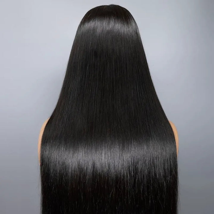 Perruque de cheveux raides avec fermeture en dentelle transparente 5x5 Huamn Hair 