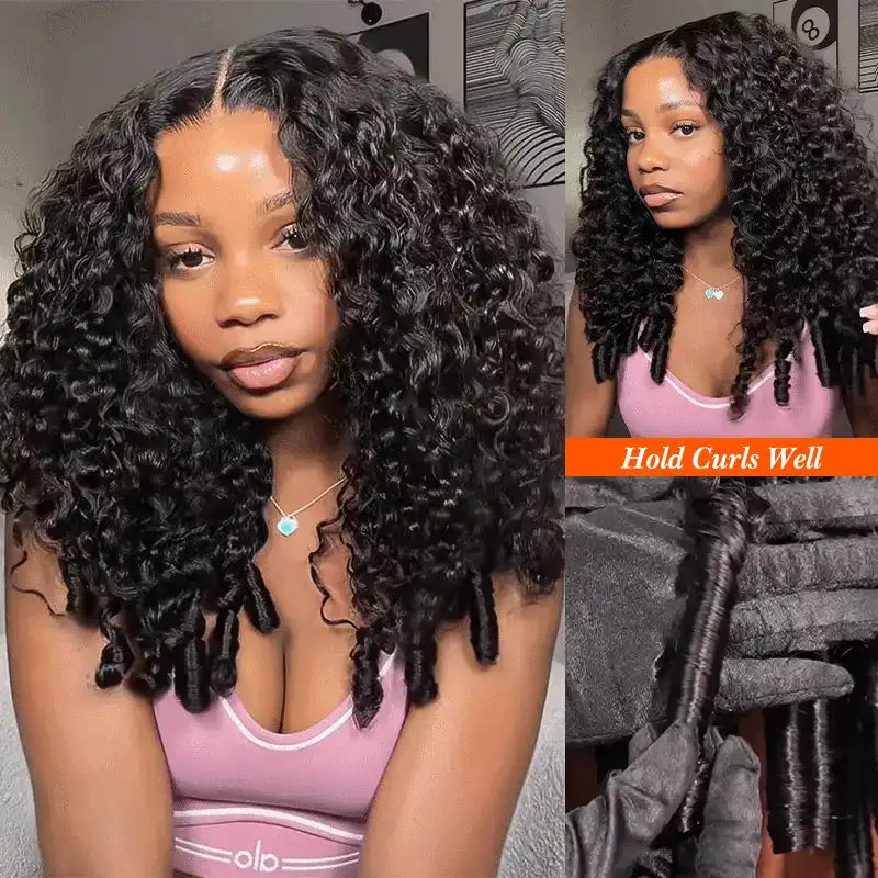 Perruque en cheveux humains lisses avec dentelle frontale transparente 13x4 