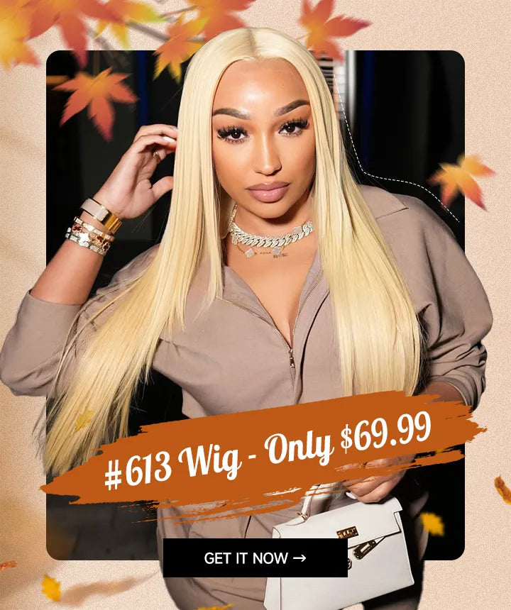 613 blonde 5x5 Lace Closure Straight Wig Online For Sale