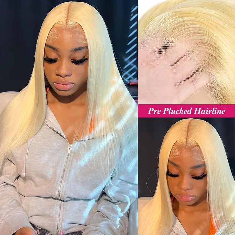 613 blonde 5x5 Lace Closure Straight Wig Online For Sale