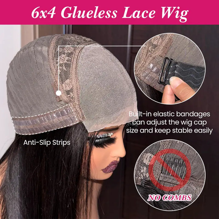 6x4 Lace Pre-everything Glueless Wear & Go Wig Online For Sale