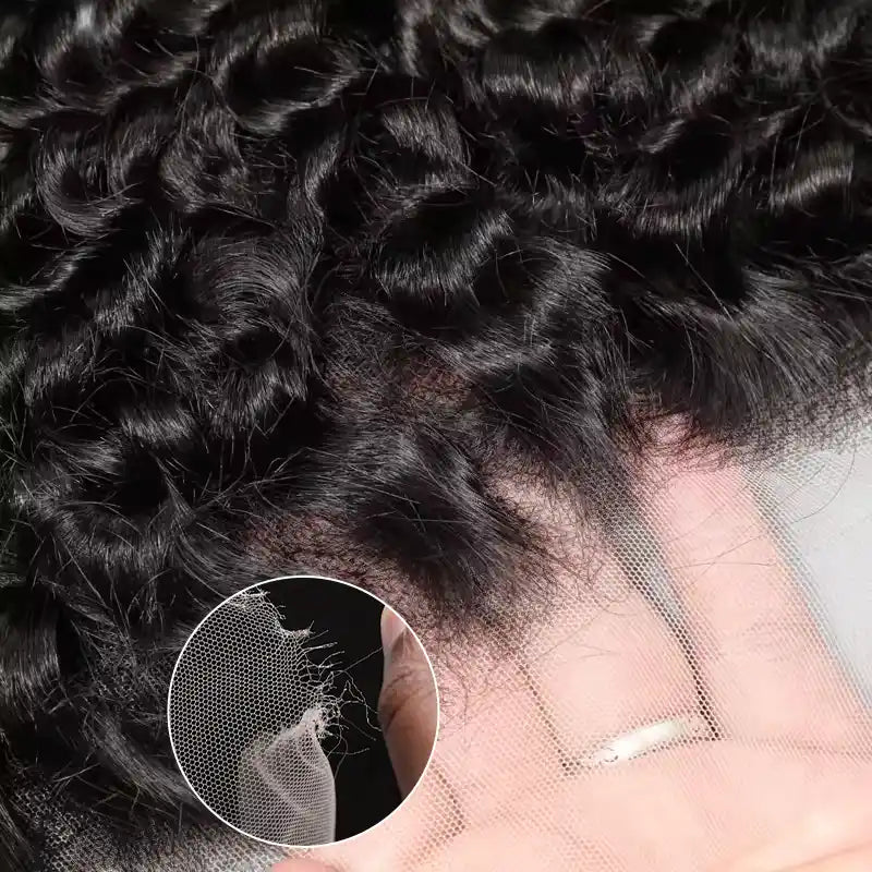 13x4 HD Lace Fronral with 2 Bundles  Human Hair Weave Extensions