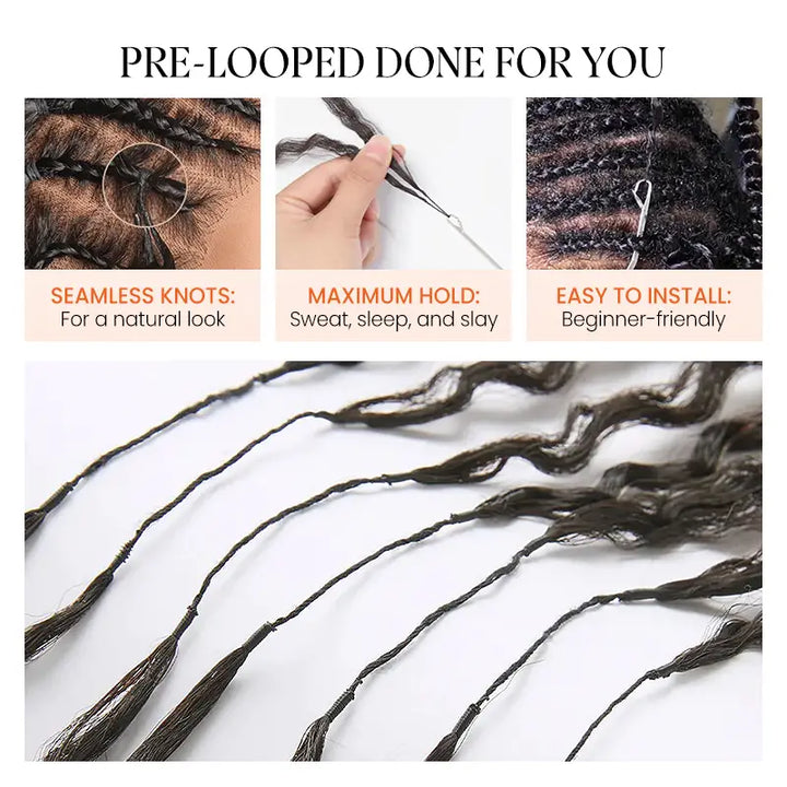 Ombre T1B/30 Curly Feather Crochet Hair Extensions 100% Human Hair