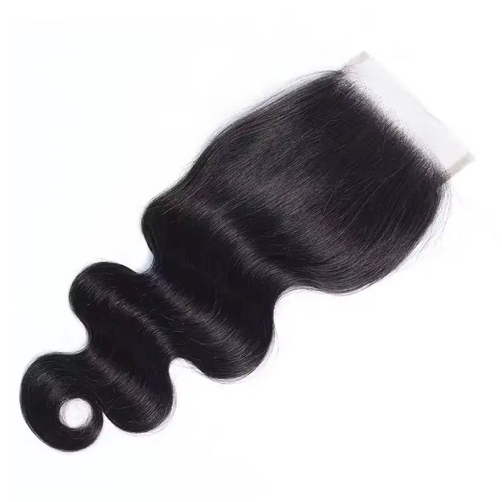 Body Wave Hair 4x4 Lace Closure Natural Color 100% Human Hair