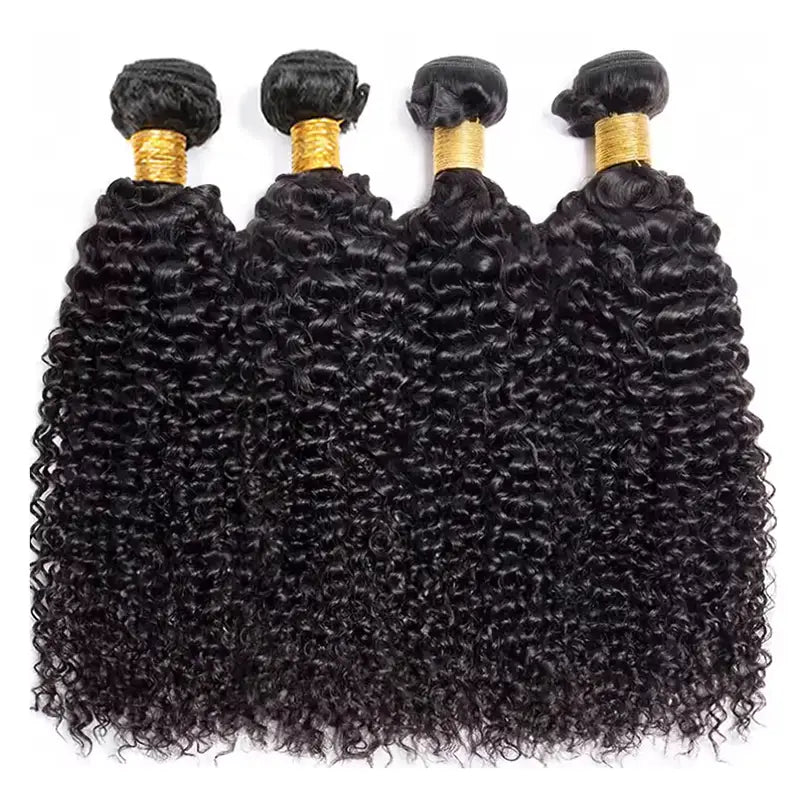 Paquetes de 4 piezas/paquete de cabello virgen rizado Jerry 