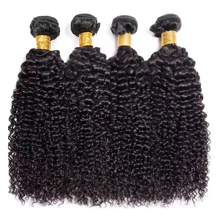 Paquetes de 4 piezas/paquete de cabello virgen rizado Jerry 
