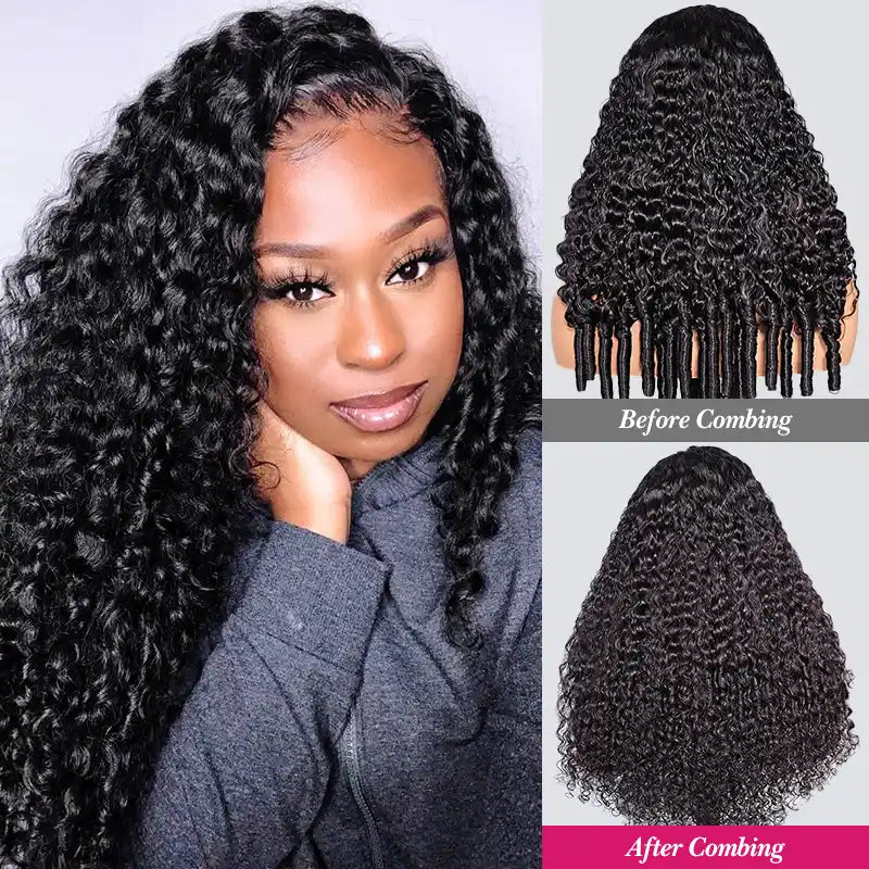 All-Day Comfort? Wig Burmese Curly 13x4 Ear-to-ear Transparent Lace Human Hair