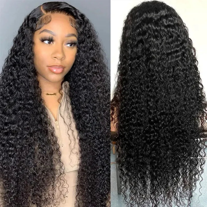 Perruque en cheveux humains ondulés 5x5 transparente avec dentelle 