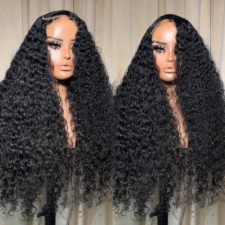 Perruque en cheveux humains ondulés 5x5 transparente avec dentelle 