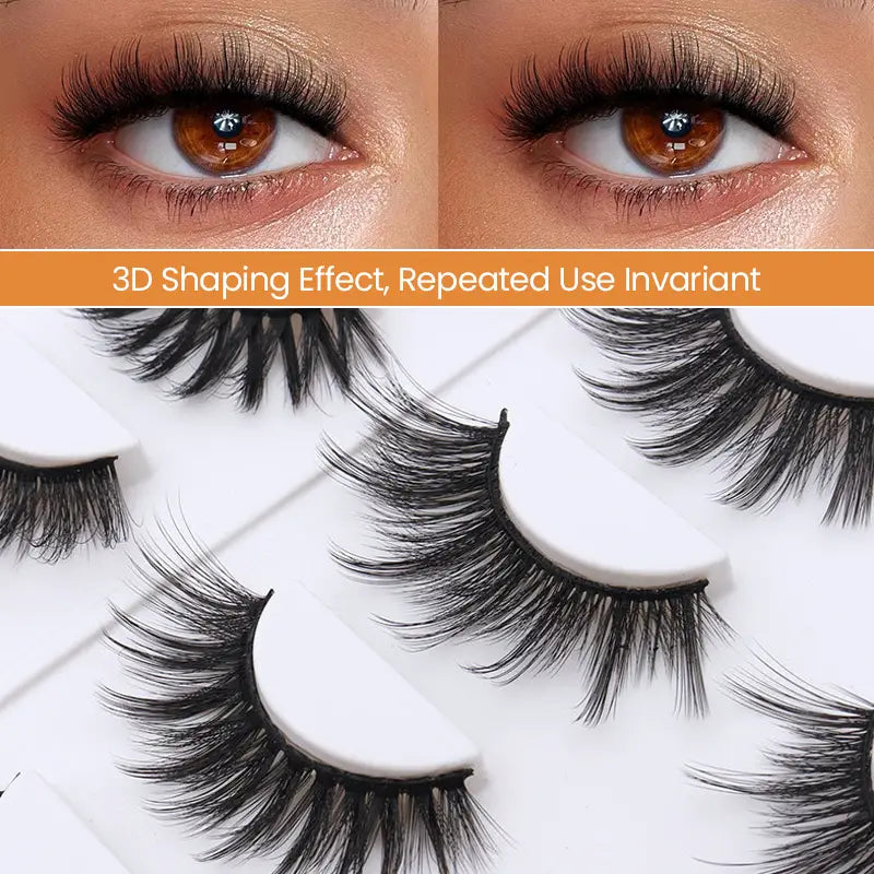 Beliana 3D Fluffy Luxurious Eyelashes 8-Pair Glam Lash Pack