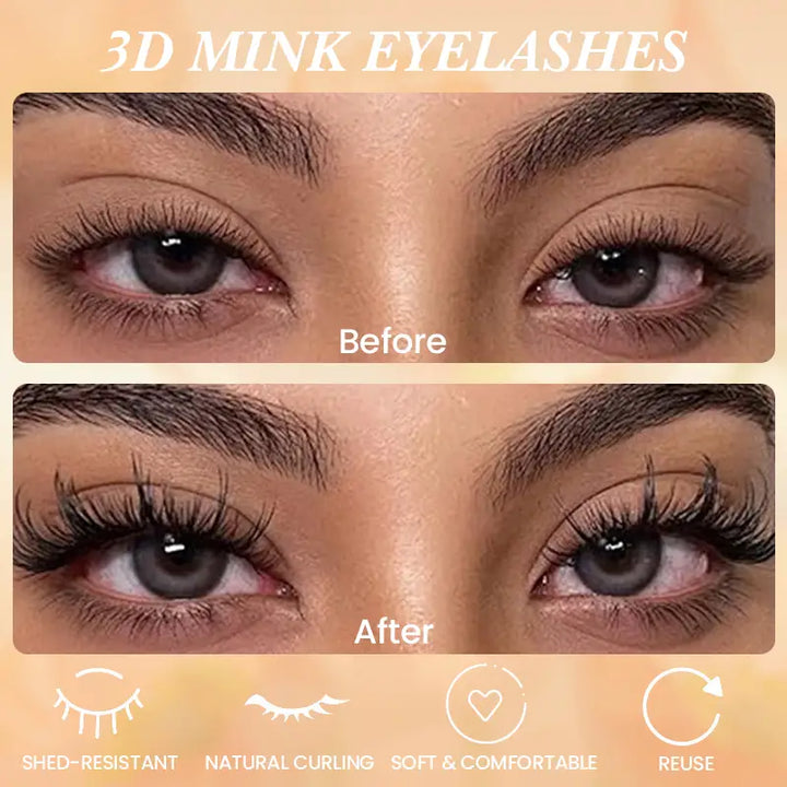 Beliana 3D Fluffy Luxurious Eyelashes 8-Pair Glam Lash Pack