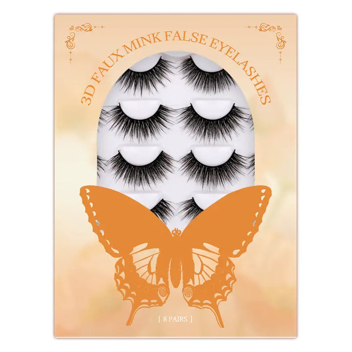 Beliana 3D Fluffy Luxurious Eyelashes 8-Pair Glam Lash Pack