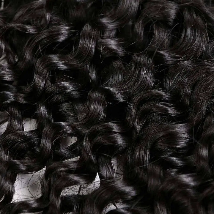 3 paquetes de cabello natural pre-arrancado con encaje frontal de 13x4 de Jerry Curly 