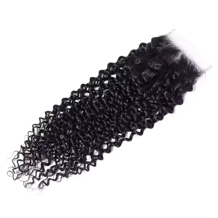 Jerry Curly Human Hair 4x4 Transparent Lace CLosure