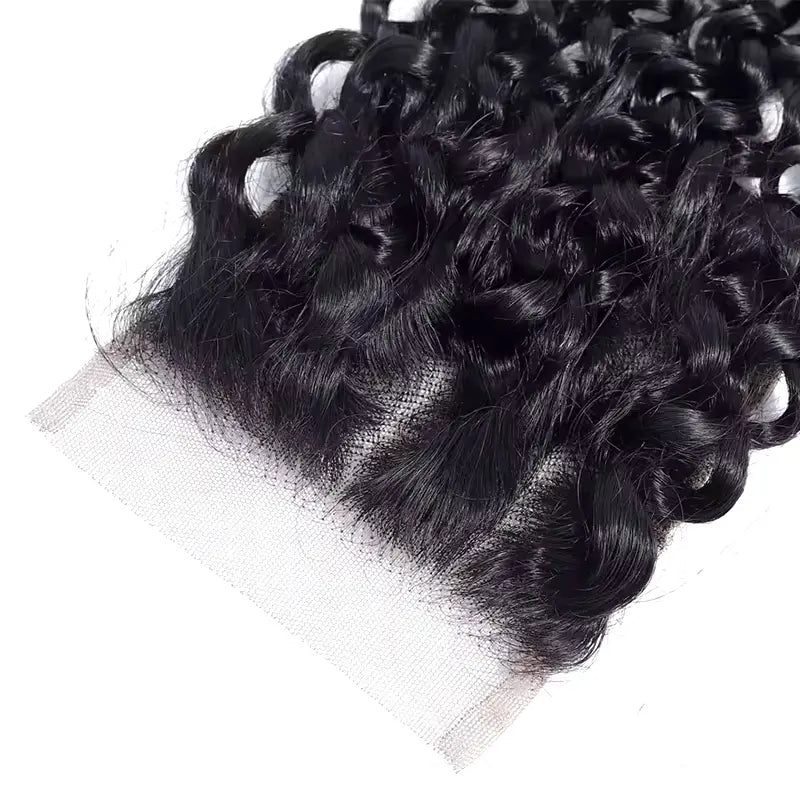 Jerry Curly Human Hair 4x4 Transparent Lace CLosure