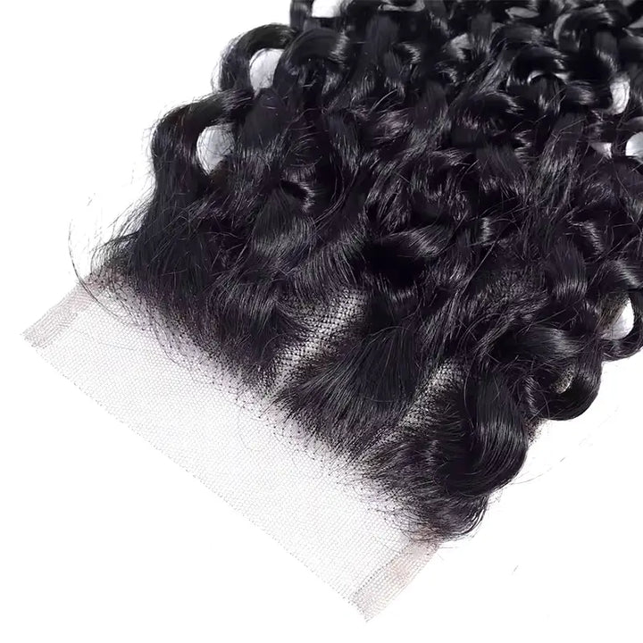 Jerry Curly Human Hair 4x4 Transparent Lace CLosure