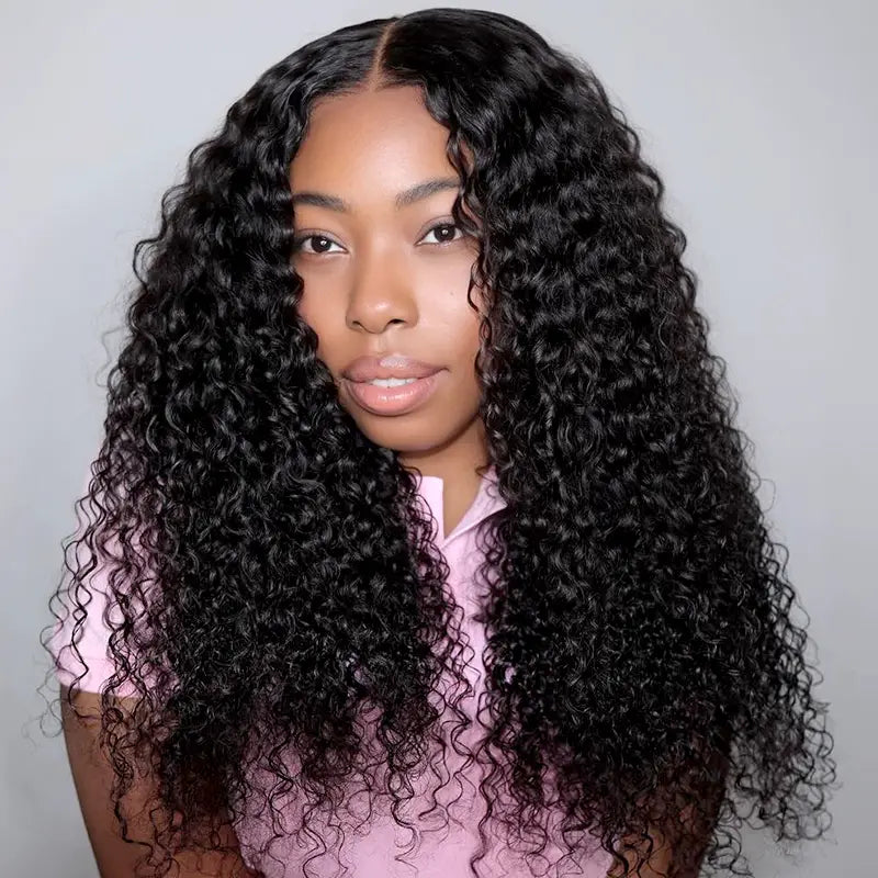 Jerry Curly Human Hair 4x4 Transparent Lace CLosure