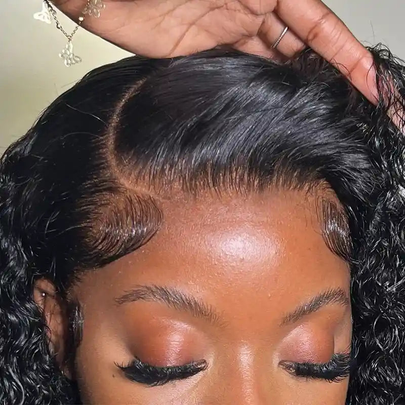 Jerry Curly Human Hair 5x5 HD Lace CLosure Wigs Soft & comfortable to wear