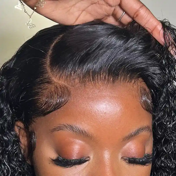 Jerry Curly Human Hair 5x5 HD Lace CLosure Wigs Soft & comfortable to wear