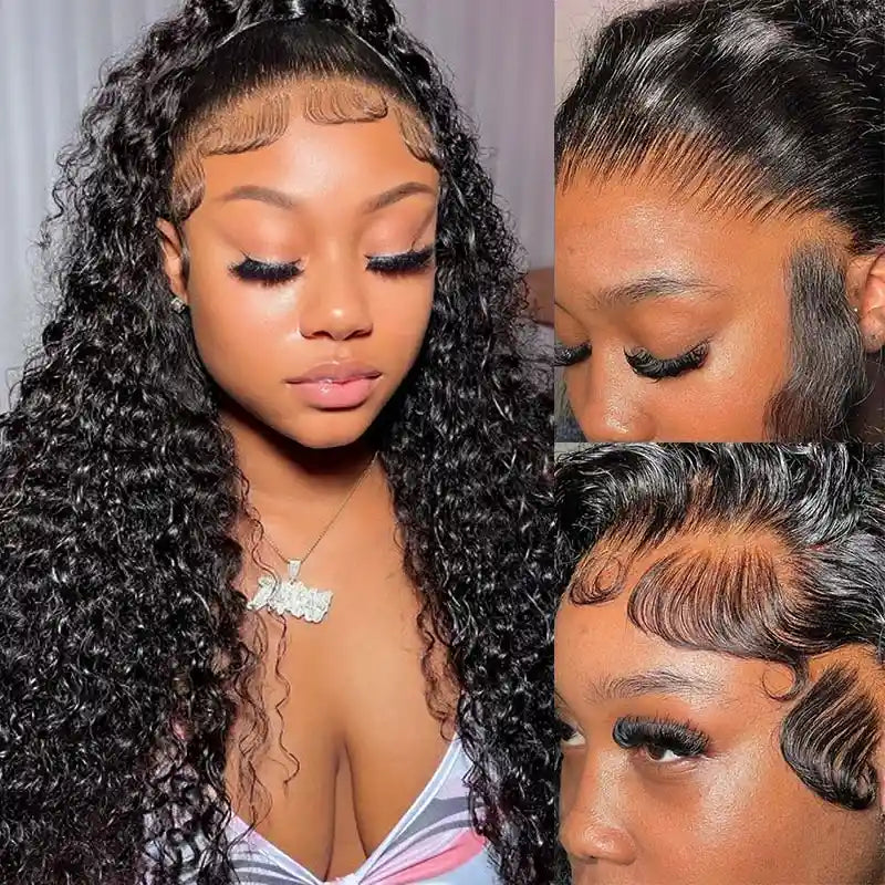 Jerry Curly Human Hair 5x5 HD Lace CLosure Wigs Soft & comfortable to wear