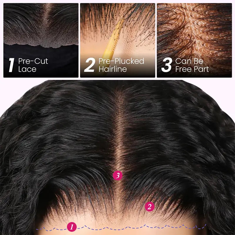 Kinky Curly 4x4 Glueless Wear & Go Wig Pre-Cut Human Hair Lace